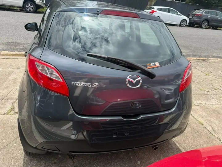 Rear of the silver 2009 Mazda 2