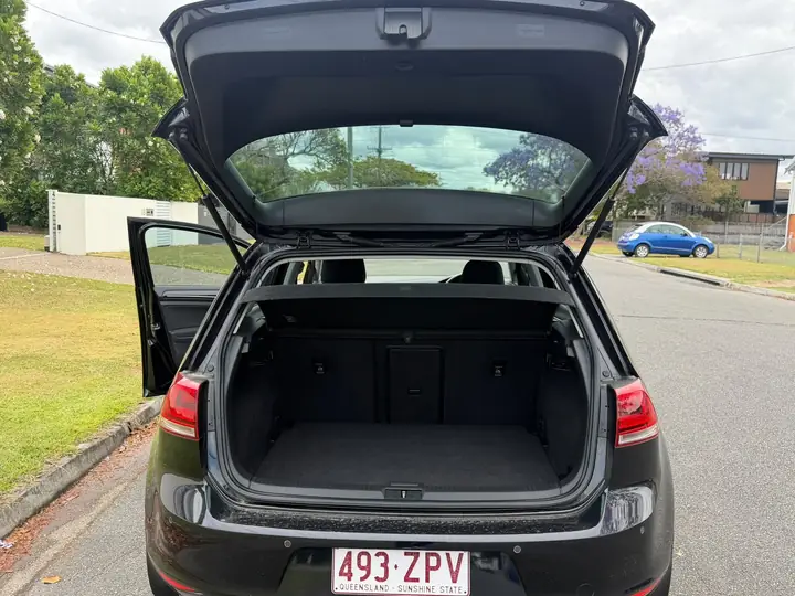 Boot of the black 2014 Volkswagen Golf